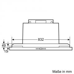 Bosch DSZ4961, Absenkrahmen fr 90 cm breite Flachschirmhauben