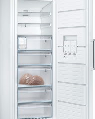 BOSCH GSN58AWDP, Serie 6, Freistehender Gefrierschrank, 191 x 70 cm, Wei, EKK: D mit 5 Jahren Garantie!