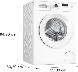 BOSCH WGE02471, Serie 2, Waschmaschine, Frontlader, 7 kg, 1400 U/min. EKK: A, mit 5 Jahren Garantie!