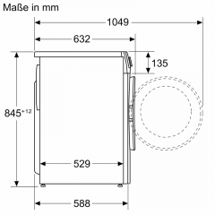 BOSCH WGE02471, Serie 2, Waschmaschine, Frontlader, 7 kg, 1400 U/min. EKK: A, mit 5 Jahren Garantie!