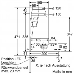 Bosch DFR067A52, Flachschirmhaube, Serie 4, Silber, 60cm, EKK: A, Mit 5 Jahren Garantie!