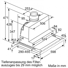 Bosch DFR067A52, Flachschirmhaube, Serie 4, Silber, 60cm, EKK: A, Mit 5 Jahren Garantie!