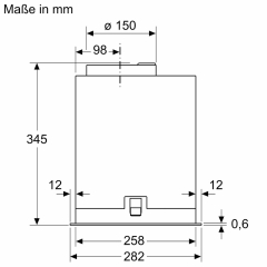 Bosch DLN87AC50, Lfterbaustein, Serie 6, Edelstahl, 86 cm, EKK: A, Mit 5 Jahren Garantie!