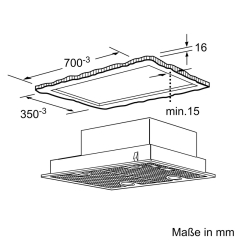 Bosch DHL755BM, L�fterbaustein, Serie 4, Silber, 75 cm, EKK: D, Mit 5 Jahren Garantie!
