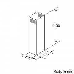 Bosch DHZ1245, Kaminverlngerung, 1100 mm