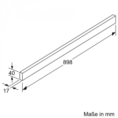 Bosch DSZ4985, Griffleiste Edelstahl, 90 cm