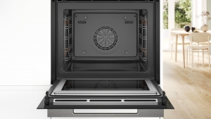 Bosch HMG7361B1, Einbau-Backofen mit Mikrowellenfunktion, Serie 8, schwarz, mit 5 Jahren Garantie!