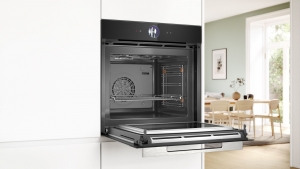 Bosch HMG7361B1, Einbau-Backofen mit Mikrowellenfunktion, Serie 8, schwarz, mit 5 Jahren Garantie!