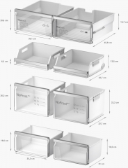 BOSCH KFD96APEA, Khl-Gefrier-Kombination, mehrtrig, 183 x 90.5 cm, Gebrsteter Stahl AntiFingerprint Serie 6, EEK: E, mit 5 Jahren Garantie!