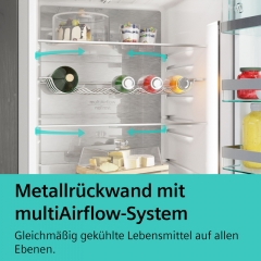 Siemens KF96IAPEA, Khl-Gefrier-Kombination, mehrtrig, 183 x 90.5 cm, Gebrsteter Stahl AntiFingerprint, iQ500, EEK: E, mit 5 Jahren Garantie!