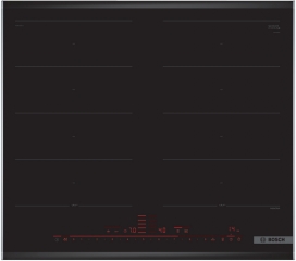 Bosch PXX675DC1E, Induktionskochfeld, Serie 8, Schwarz, 60 cm, mit Rahmen aufliegend, mit 5 Jahren Garantie!