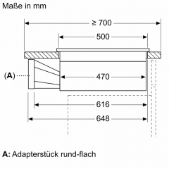 Bosch PVQ711HGA6, Set Induktionskochfeld mit Dunstabzug und Flachkanal, Serie 6, 70 cm, rahmenlos aufliegend, mit 5 Jahren Garantie!