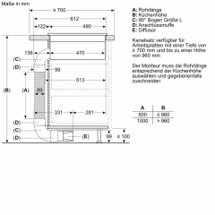 Bosch PVQ711H26E, Induktionskochfeld mit Dunstabzug, Serie 6, 70 cm, rahmenlos aufliegend, mit 5 Jahren Garantie!