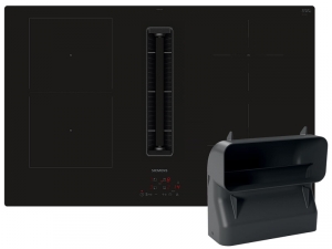 Siemens ED811HGA6, Set iQ500 Induktionskochfeld mit integriertem Dunstabzug und Flachkanal 90 , Rahmenlos aufliegend, 80 cm, mit 5 Jahren Garantie!