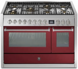 Steel Genesi 120, Rangecooker, 120 cm, Combisteam, Bordeaux, Gaskochfeld, GQ12SF-6MBR, mit 5 Jahren Garantie!