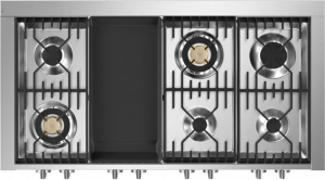 Steel Genesi 120, Rangecooker, 120 cm, Combisteam, Stainless Steel, Gaskochfeld, GQ12SF-6TSS, mit 5 Jahren Garantie!