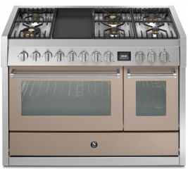 Steel Genesi 120, Rangecooker, 120 cm, Combisteam, Sabbia, Gaskochfeld, GQ12SF-6TSA mit 5 Jahren Garantie!