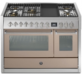 Steel Genesi 120, Rangecooker, 120 cm, Combisteam, Sabbia, Gaskochfeld, GQ12SF-4TMSA, mit 5 Jahren Garantie!