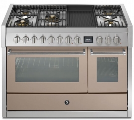 Steel Genesi 120, Rangecooker, 120 cm, Combisteam, Sabbia, Gaskochfeld, GQ12SF-4BMSA, mit 5 Jahren Garantie!