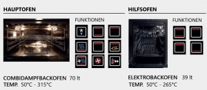 Steel Genesi 100, Rangecooker, 100 cm, Combisteam, Stainless Steel, Gaskochfeld, GQ10SF-6WSS, mit 5 Jahren Garantie!