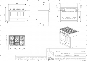 Steel Genesi 100, Rangecooker, 100 cm, Combisteam, Stainless Steel, Gaskochfeld, GQ10SF-6WSS, mit 5 Jahren Garantie!