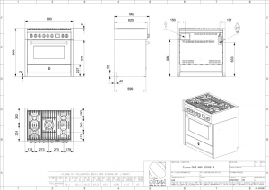 Steel Genesi 90, Rangecooker, 90 cm, Combisteam, Stainless Steel, Gaskochfeld, GQ9S-6WSS, mit 5 Jahren Garantie!