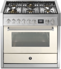 Steel Genesi 90, Rangecooker, 90 cm, Combisteam, Nuvola, Gaskochfeld, GQ9S-6WNA, mit 5 Jahren Garantie!