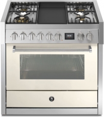 Steel Genesi 90, Rangecooker, 90 cm, Combisteam, Nuvola, Gaskochfeld, GQ9S-4TNA, mit 5 Jahren Garantie!