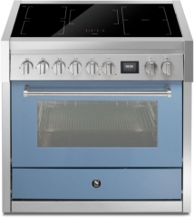 Steel Genesi 90, Rangecooker, 90 cm, Combisteam, Celeste, Induktionskochfeld, GQ9S-5FICE, mit 5 Jahren Garantie!