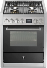 Steel Genesi 70, Rangecooker, 70 cm, Combisteam, Anthracite, Gaskochfeld, GQ7S-4AN, mit 5 Jahren Garantie!