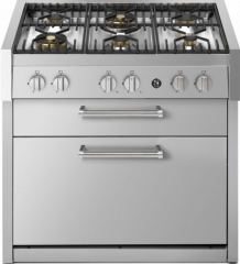 Steel Genesi 90 Cook Unit, Kchenmodul, 90 cm, Stainless Steel, Gaskochfeld, GQ9C-6WSS, mit 5 Jahren Garantie!