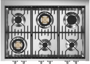 Steel Genesi 90 Cooktop, Einbau-Gaskochfeld, 90 cm, Stainless Steel, GQ9-6W, mit 5 Jahren Garantie!