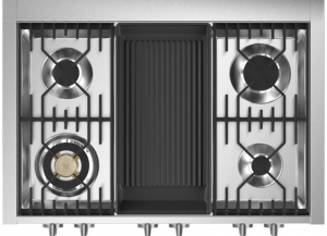 Steel Genesi 90 Cooktop, Einbau-Gaskochfeld, 90 cm, Stainless Steel, GQ9-4B, mit 5 Jahren Garantie!