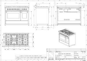 Steel Ascot 120, Rangecooker, 120 cm, Combisteam, Stainless Steel, Gaskochfeld, AQ12SF-6MSS, mit 5 Jahren Garantie!