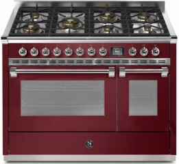 Steel Ascot 120, Rangecooker, 120 cm, Combisteam, Bordeaux, Gaskochfeld, AQ12SF-6MBR, mit 5 Jahren Garantie!