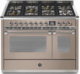 Steel Ascot 120, Rangecooker, 120 cm, Combisteam, Sabbia, Gaskochfeld, AQ12SF-6MSA, mit 5 Jahren Garantie!