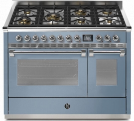 Steel Ascot 120, Rangecooker, 120 cm, Combisteam, Celeste, Gaskochfeld, AQ12SF-6MCE, mit 5 Jahren Garantie!