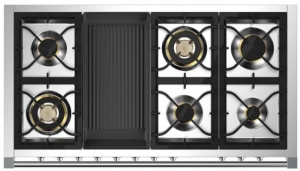 Steel Ascot 120, Rangecooker, 120 cm, Combisteam, Stainless Steel, Gaskochfeld, AQ12SF-6BSS, mit 5 Jahren Garantie!