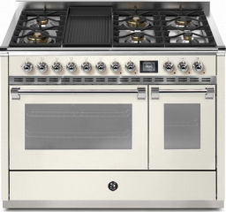 Steel Ascot 120, Rangecooker, 120 cm, Combisteam, Nuvola, Gaskochfeld, AQ12SF-6BNA, mit 5 Jahren Garantie!