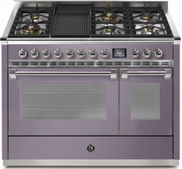 Steel Ascot 120, Rangecooker, 120 cm, Combisteam, Ametista, Gaskochfeld, AQ12SF-6BAA, mit 5 Jahren Garantie!