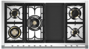 Steel Ascot 120, Rangecooker, 120 cm, Combisteam, Stainless Steel, Gaskochfeld, AQ12SF-4TMSS, mit 5 Jahren Garantie!