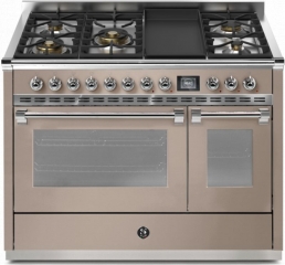 Steel Ascot 120, Rangecooker, 120 cm, Combisteam, Sabbia, Gaskochfeld, AQ12SF-4TMSA, mit 5 Jahren Garantie!