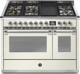 Steel Ascot 120, Rangecooker, 120 cm, Combisteam, Nuvola, Gaskochfeld, AQ12SF-4TMNA, mit 5 Jahren Garantie!