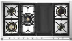 Steel Ascot 120, Rangecooker, 120 cm, Combisteam, Nero, Gaskochfeld, AQ12SF-4BMBA, mit 5 Jahren Garantie!