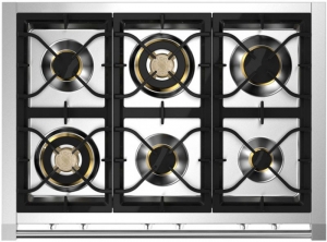 Steel Ascot 100, Rangecooker, 100 cm, Combisteam, Stainless Steel, Gaskochfeld, AQ10SF-6WSS, mit 5 Jahren Garantie!