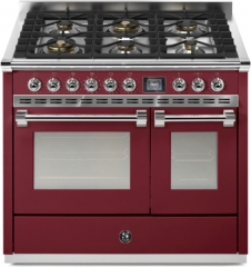 Steel Ascot 100, Rangecooker, 100 cm, Combisteam, Bordeaux, Gaskochfeld, AQ10SF-6WBR, mit 5 Jahren Garantie!