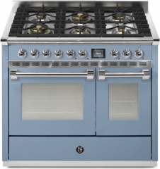 Steel Ascot 100, Rangecooker, 100 cm, Combisteam, Celeste, Gaskochfeld, AQ10SF-6WCE, mit 5 Jahren Garantie!