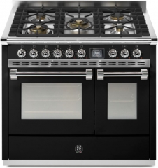 Steel Ascot 100, Rangecooker, 100 cm, Combisteam, Nero, Gaskochfeld, AQ10SF-4MBA, mit 5 Jahren Garantie!