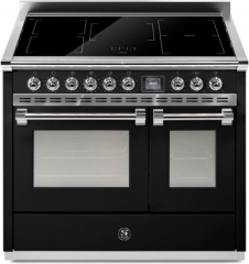 Steel Ascot 100, Rangecooker, 100 cm, Combisteam, Nero, Induktionskochfeld, AQ10SF-5FIBA, mit 5 Jahren Garantie!