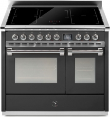 Steel Ascot 100, Rangecooker, 100 cm, Combisteam, Anthracite, Induktionskochfeld, AQ10SF-5FIAN, mit 5 Jahren Garantie!